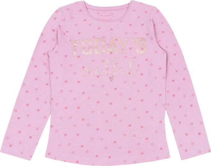 Roze shirt met sterren