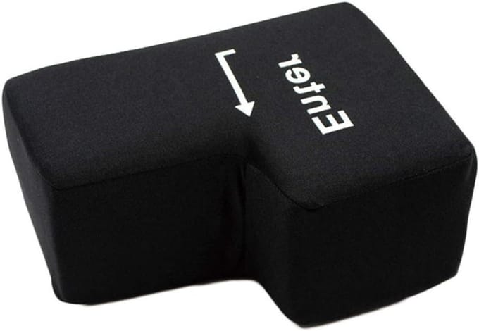 Groot Enter Kussen - Sierkussen USB - Ontspanning op kantoor - Dubbele functie - Eén maat - Zwart