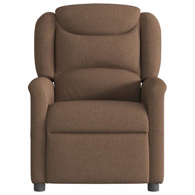 vidaXL - Fauteuil - verstelbaar - stof - bruin