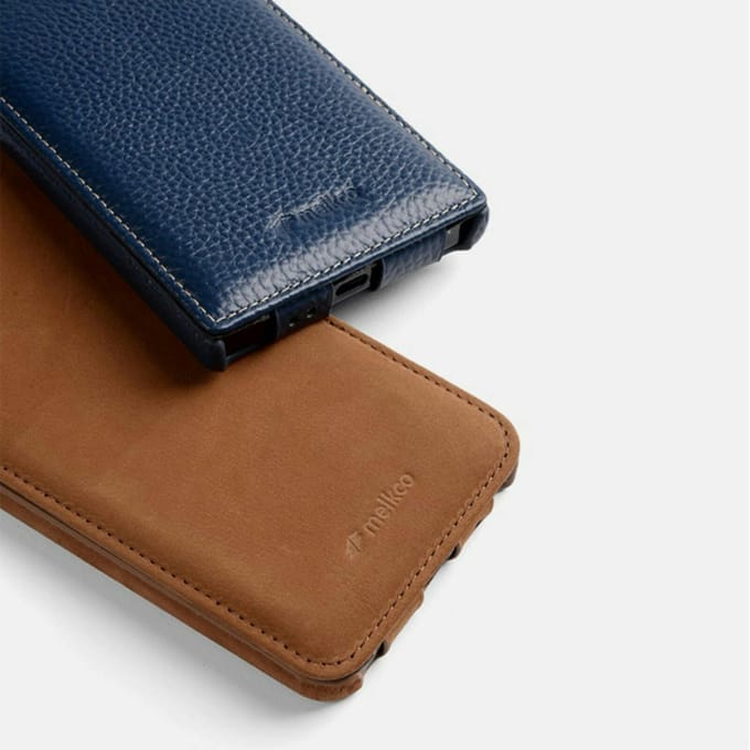 Melkco Samsung Galaxy S24 Leather Flip Case Bruin
