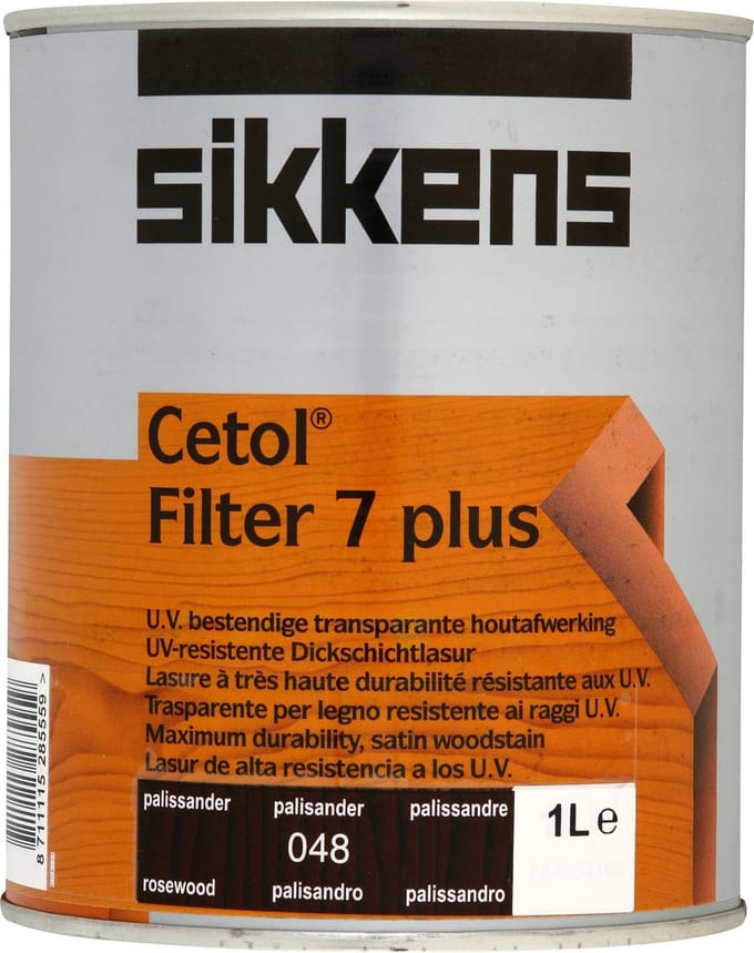 Sikkens Cetol Filter 7 Plus - 048 - Palissander - 1 l - 16 m²/l