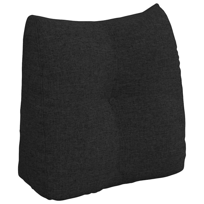 vidaXL - Rugkussen - Zwart - 45 - x - 24 - x - 50 - cm - Stof
