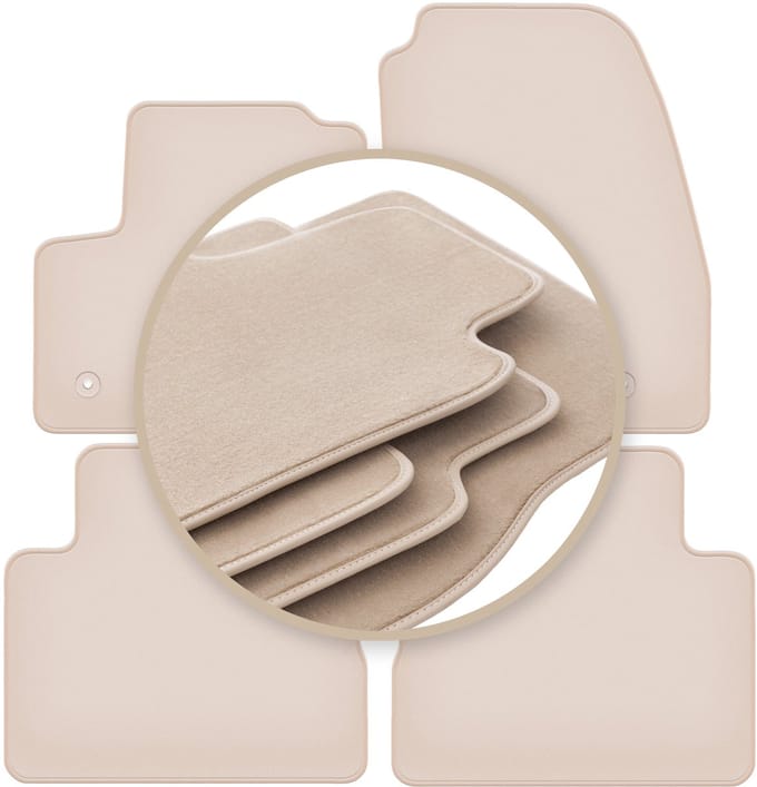 PREMIUM beige matten voor: Ford C-MAX MK2 minivan 2015-2019