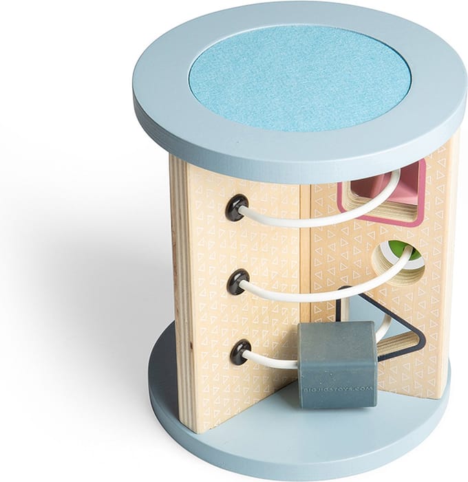 BigJigs sensorisch speelgoed Rolling Sensory Sorter houten activiteit.
