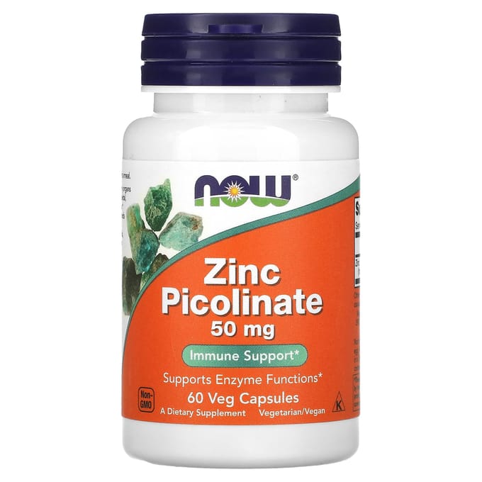 NOW Foods - Zinc Picolinate 50mg - (60 capsules)