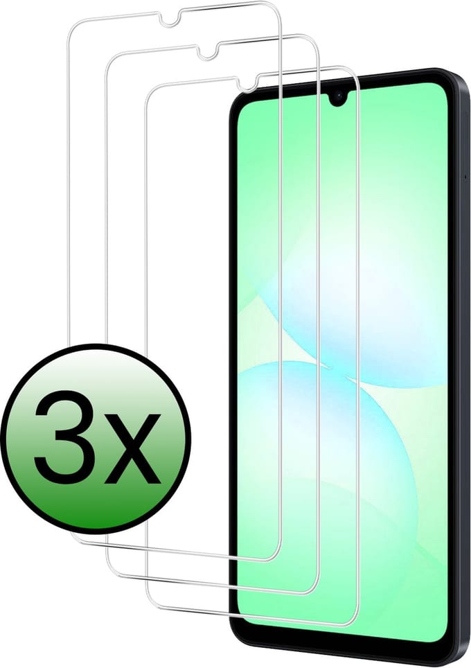 Screenprotector - 3 Stuks Geschikt voor Samsung Galaxy A07 - Extra Sterk - Beschermglas - Gehard Glas - Tempered Glass - Screen Protector