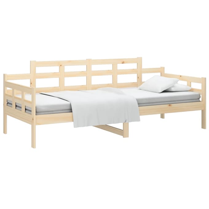vidaXL - Slaapbank - 90x200 - cm - massief - grenenhout