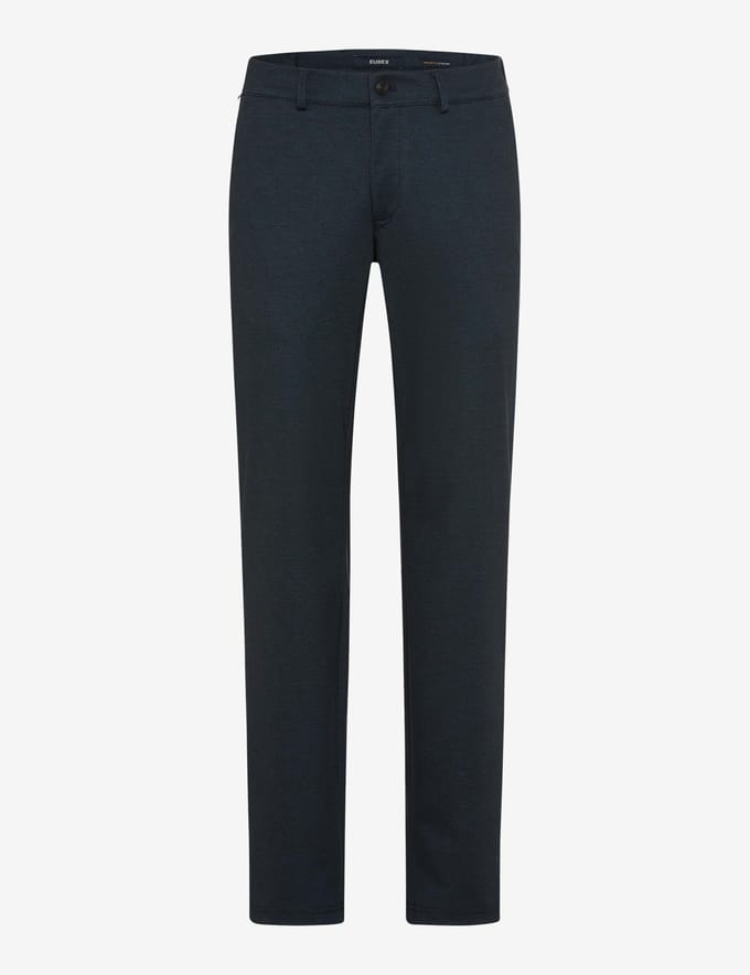 Eurex Heren Flatfrontbroek  Style THILO NAVY, donkerblauw, maat 28