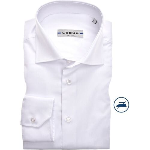 Ledûb Overhemd Non Iron Slim Fit Wit / male