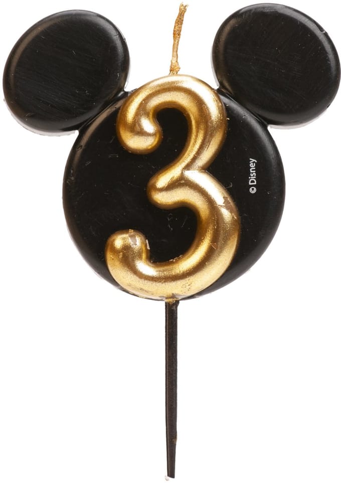 Dekora Kaarsje Mickey Mouse Nummer 3