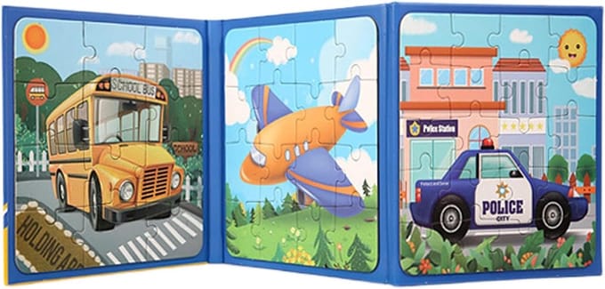 Magnetisch Puzzelboek - Educatief Speelgoed - Probleem Oplossen - Veilige Gladde Afwerking - 18x18cm