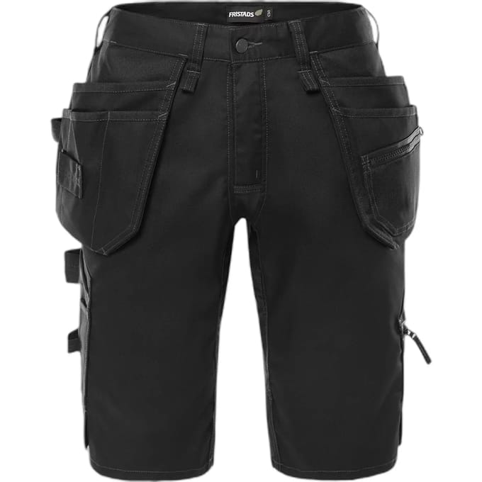 Fristads Korte werkbroek stretch dames 2904 GWM - Zwart - 48