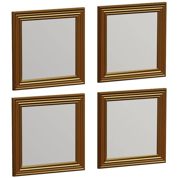 Set van 4 wandspiegels Candy vierkant | Kalune Design