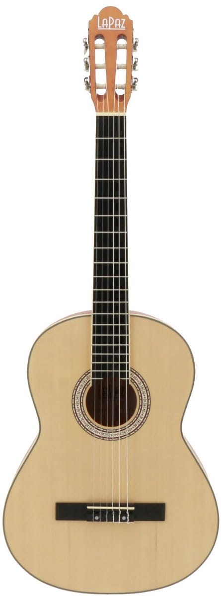 Linkshandige Klassieke Gitaar - 4/4-Formaat - Voor Beginners - Sparren Bovenblad - Nylon Snaren - Naturel