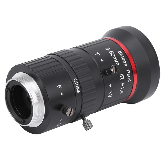 5MP Industriële Zoomlens CS Mount Handmatige Apertuur FL5?50mm Beveiligings CCTV Accessoire gray