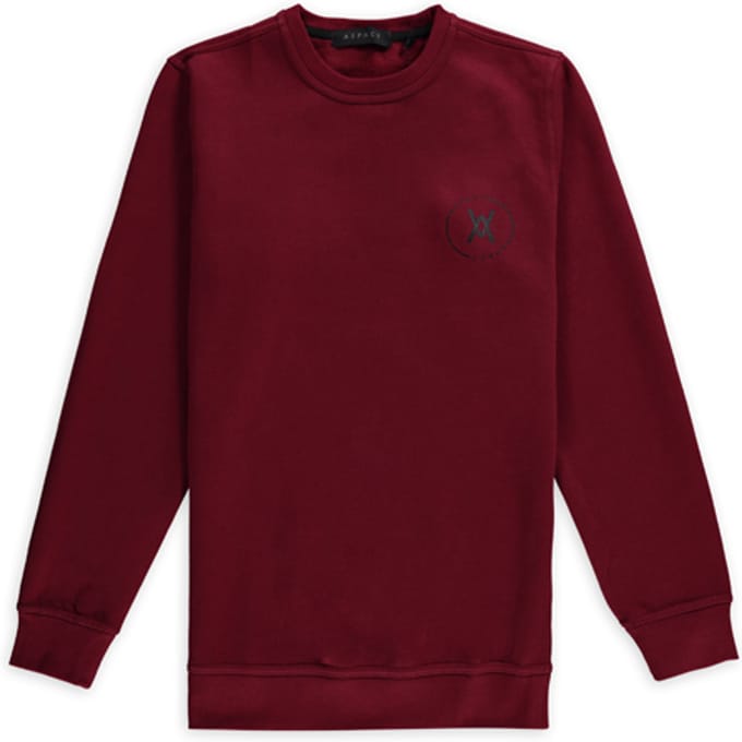 Aspact  Circle Sweatshirt Rhubarb Maat: XXL | Sweaters Outlet | Unisex