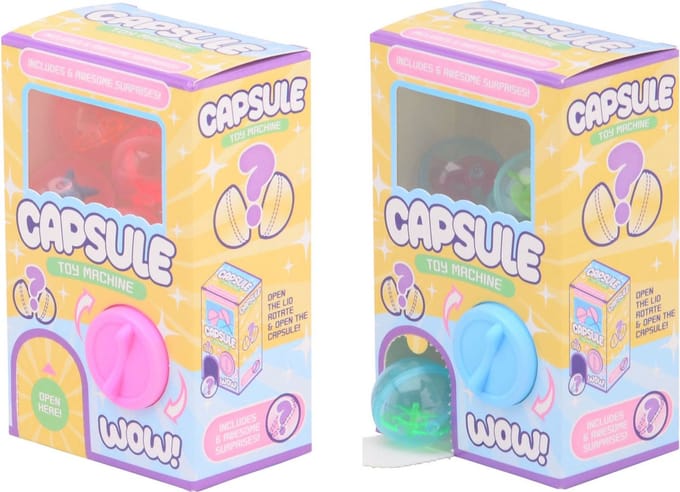 Johntoy Cardboard Mini Toy Vending Machine with Surprises