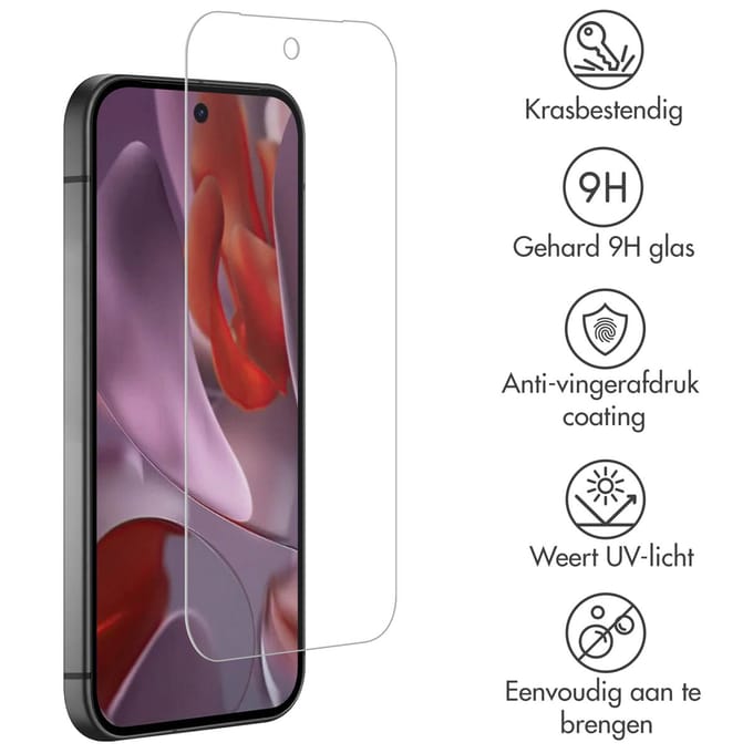Accezz Screen Protector - Geschikt voor Google Pixel 9a - Gehard Glas Screenprotector