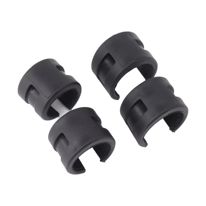 4 Stuks Fiets Achtervorkbeschermer Fiets Frame Beschermer Beschermpad Botsing Rubber Beschermring black
