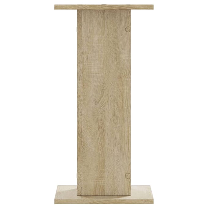 vidaXL - Speakerstandaards - 2 - st - 30x30x60 - cm - bewerkt - hout - sonoma - eiken