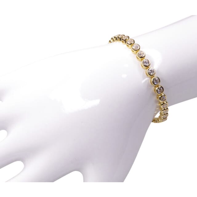 Christian Double armband met zirkonia