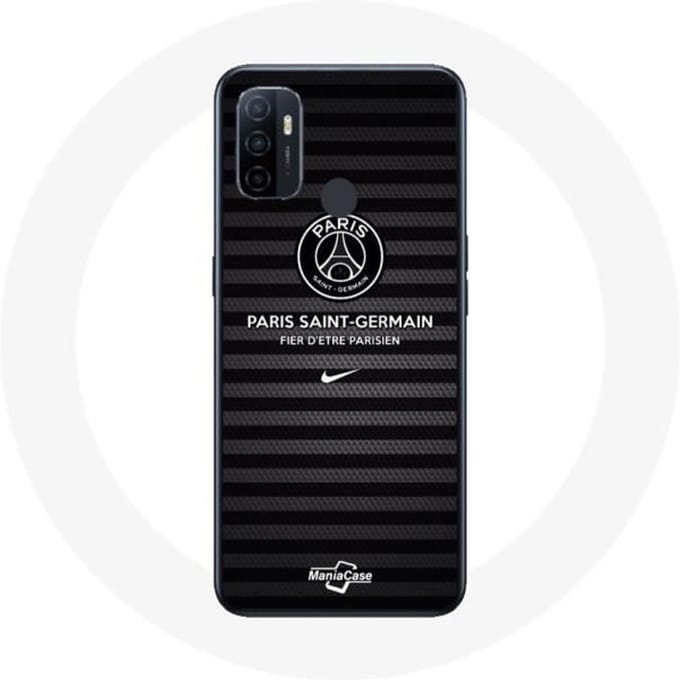 Coque - Maniacase - Oppo A53 - Souple - Noir - Paris Saint Germain