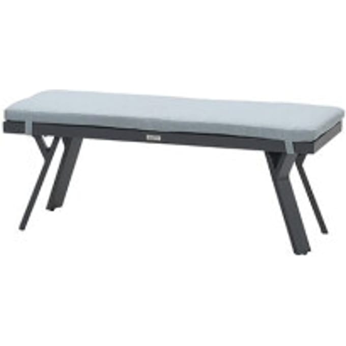 Garden Impressions Sergio bank 110x40xH45 carbon black/ mint grey