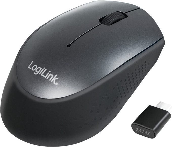 LogiLink Maus optisch 3D USB-C 3 Tasten 3200 dpi 2 - Muis - Optisch - 3 knoppen - Grijs
