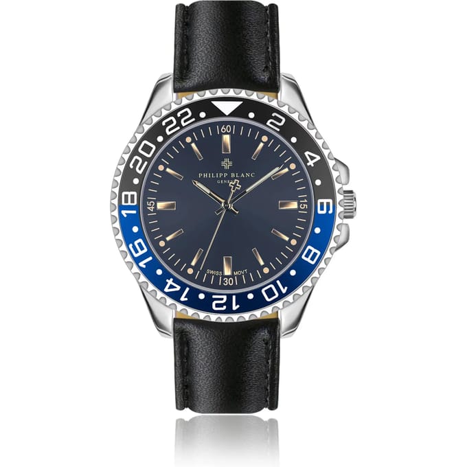 Gewatteerd en soepel gestikt horloge Philipp Blanc Bulle
