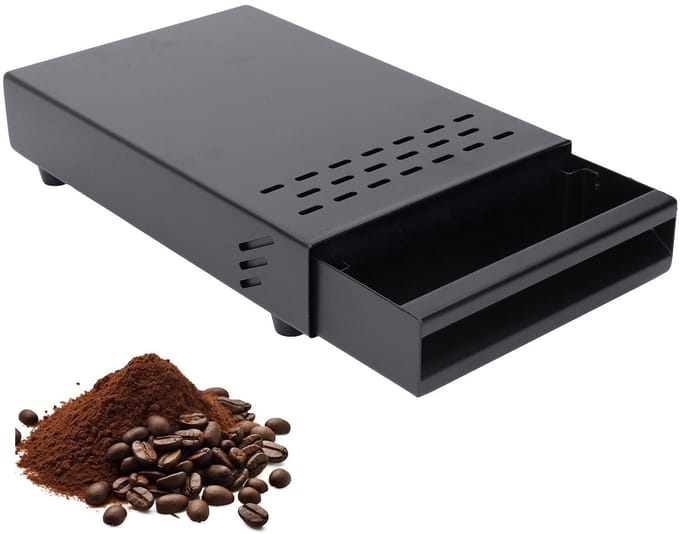 Stainless Steel Coffee Knock Box met Lade - Duurzaam en Handig voor