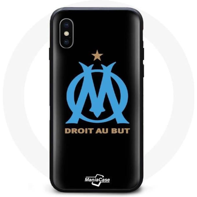 Coque - Olympique de Marseille - Iphone XS Max - Souple - Bleu - Mixte bleu