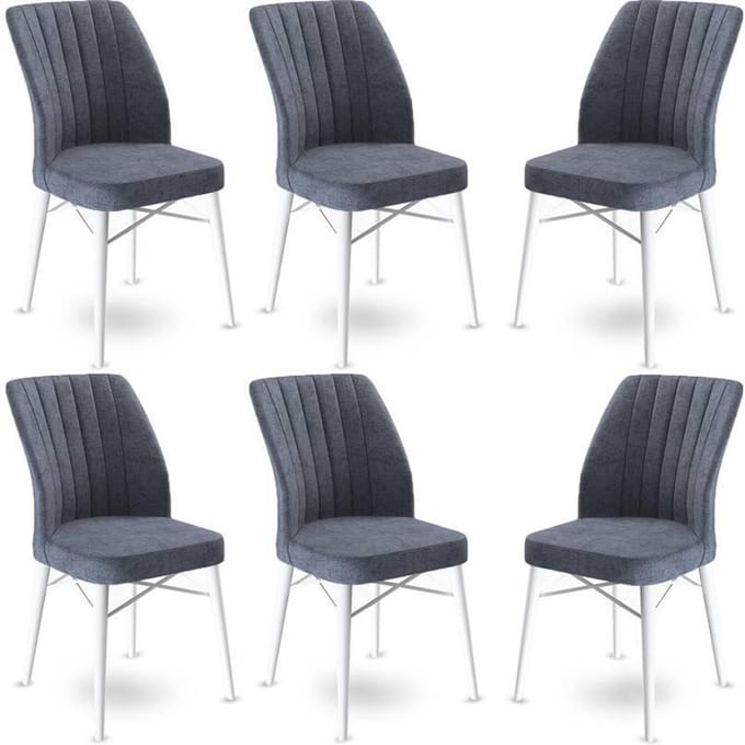 Set van 6 eetkamerstoelen Flex velvet | Atelier Del Sofa