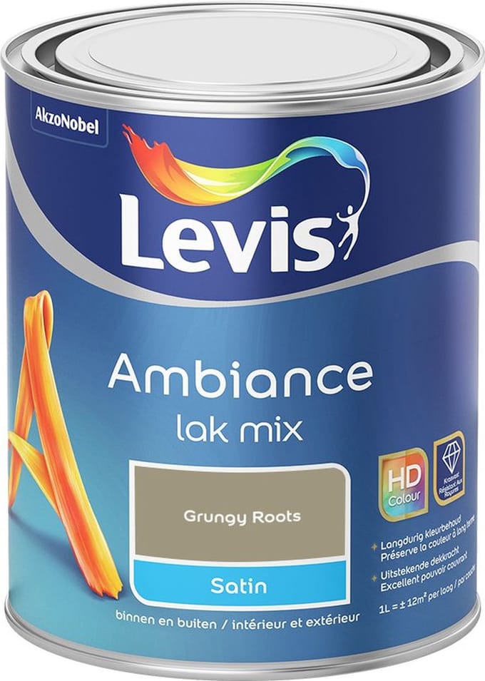 Levis - Ambiance Lak Satin Mix - Grungy Roots - Mengverf - 1 L
