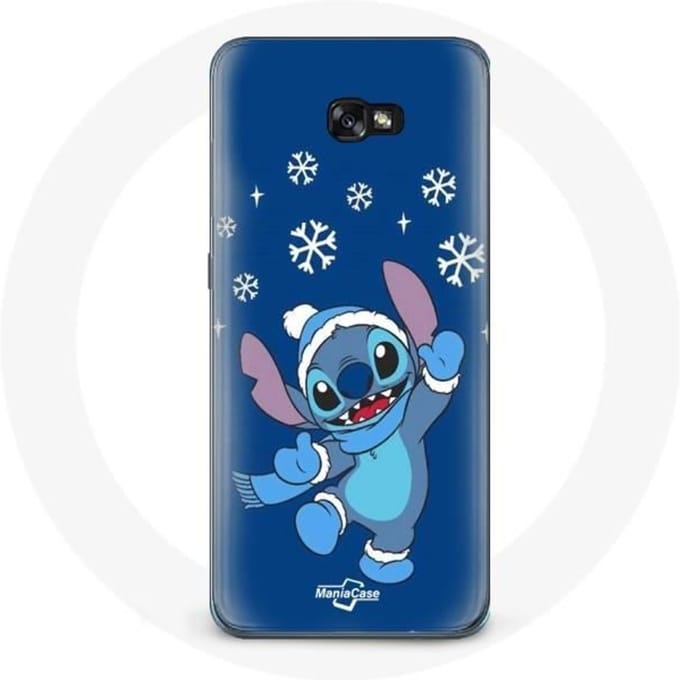 Hoesje voor Samsung A5 2016 Stitch sneeuw Kerst blauw