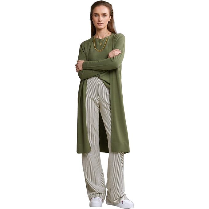 River Woods Khaki Long Cardigan Long Sleeves Taglia: S/M | Giacche Outlet | Donna
