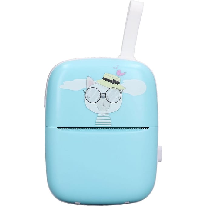 Imprimante Thermique Bluetooth Imprimante Sans Encre 200dpi Machine d'Impression Rechargeable pour Maison Enfants white