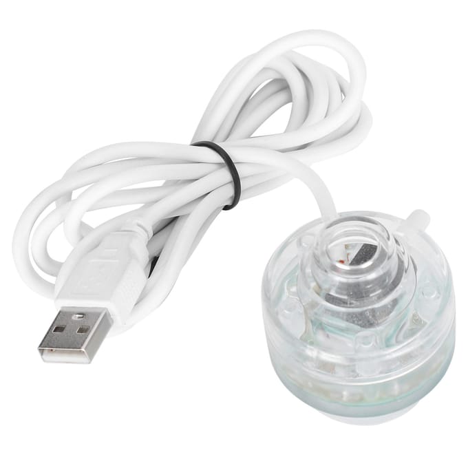 Plastic LED Viskommen Aquarium Kleurrijk Verloop Spotlicht Waterdicht Dompelbaar white