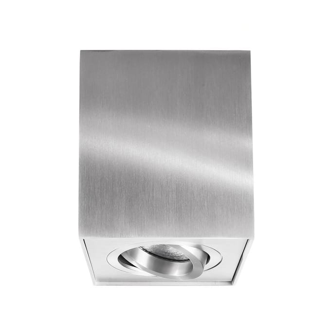 Deko-Light Plafondspot Bengala hoekig, zilver, aluminium, GU10, zwenkbaar