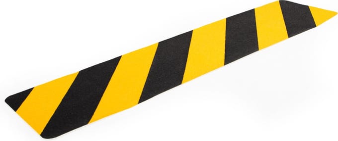 Antislip tape voor trappen zelfklevend 61x15cm - Zwart/geel