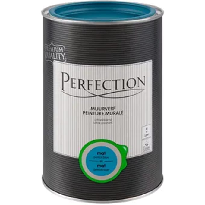 Perfection Ultradekkend Muurverf - Mat - Petrol Blue - 1l