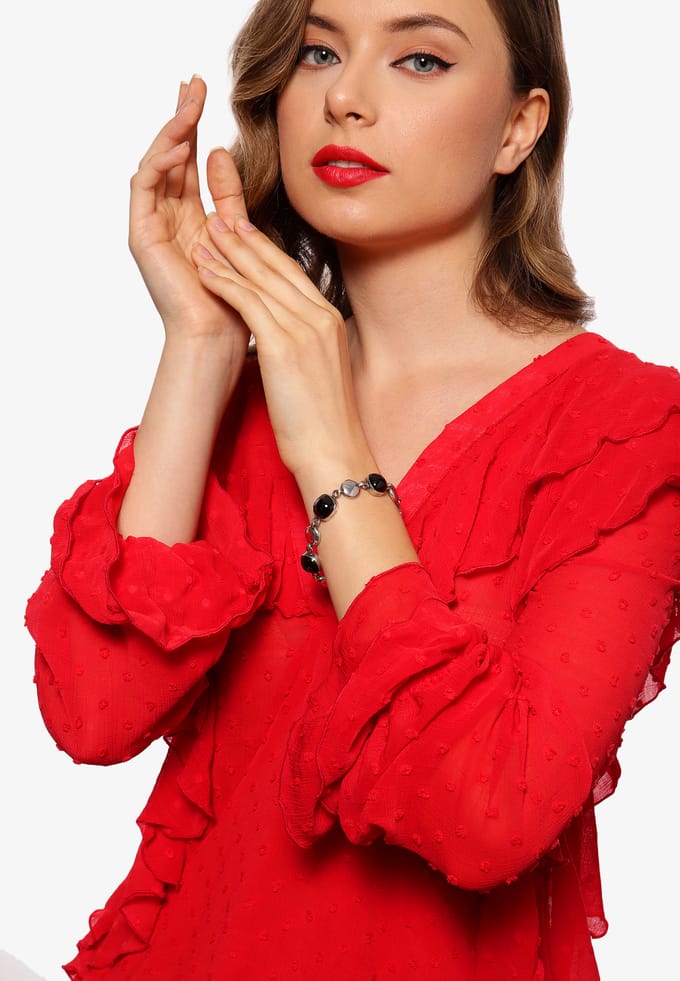 Faina Armband Dames zilver