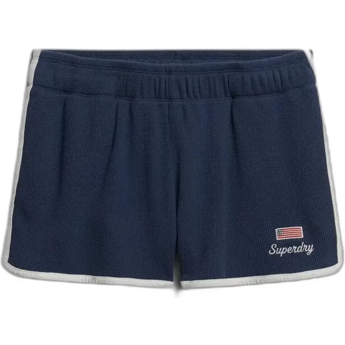 Superdry - Athletic Essentials retroshort met wafeltextuur - Dames - Korte broeken