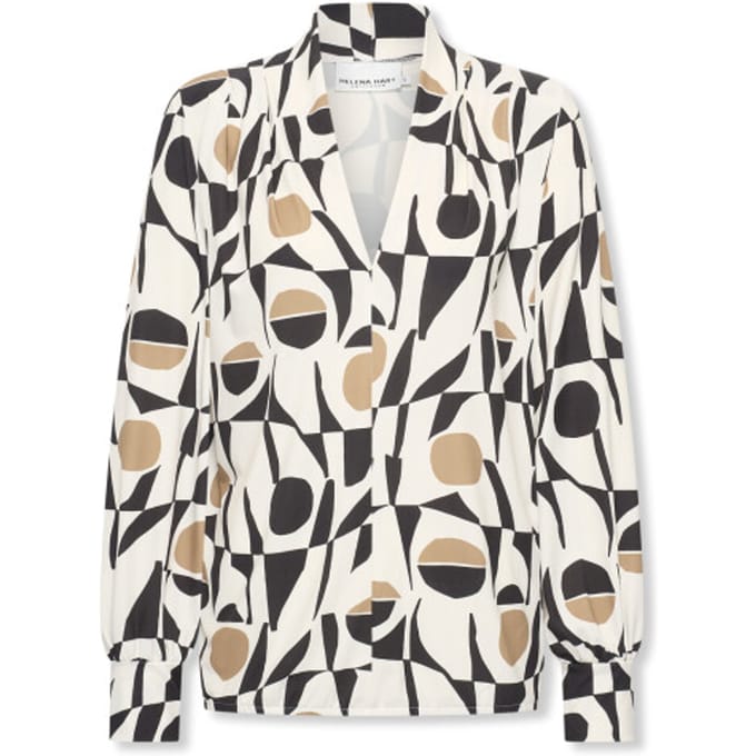 Helena Hart 7674cla top jozzy print clash camel