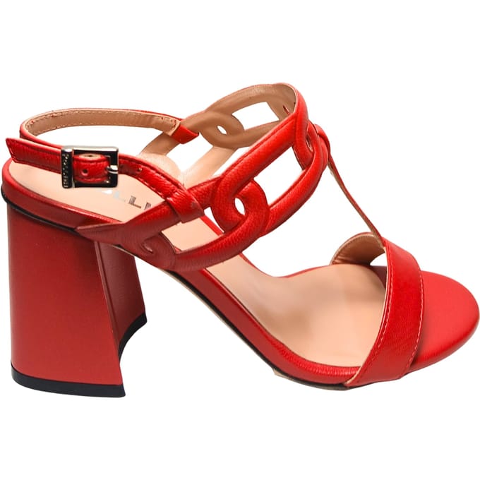 sa16237C9enap502 Pollini Vrouwen lederrood