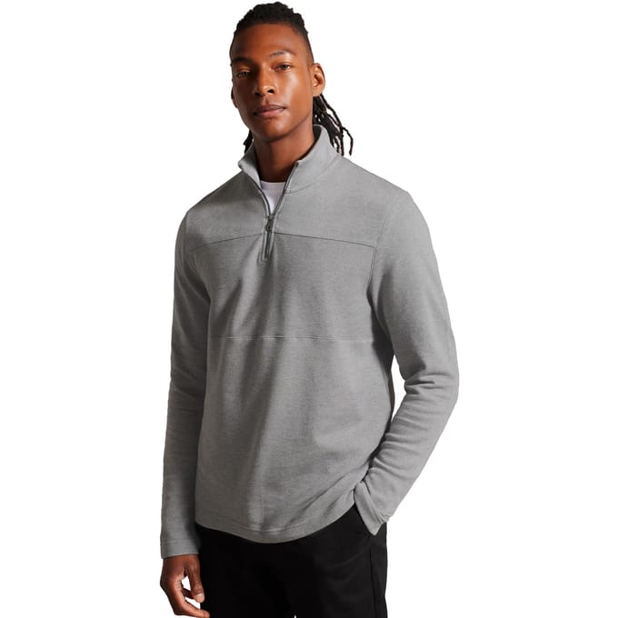 Ted Baker | Heren Pullover met lange mouwen en halve rits - Gazine