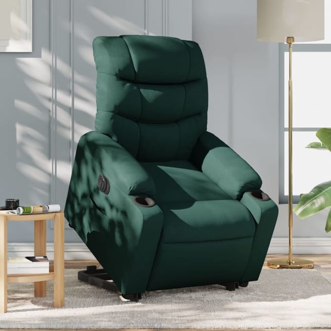 Vidaxl Sta-op Massagestoel, Elektrisch, Verstelbaar, Groen