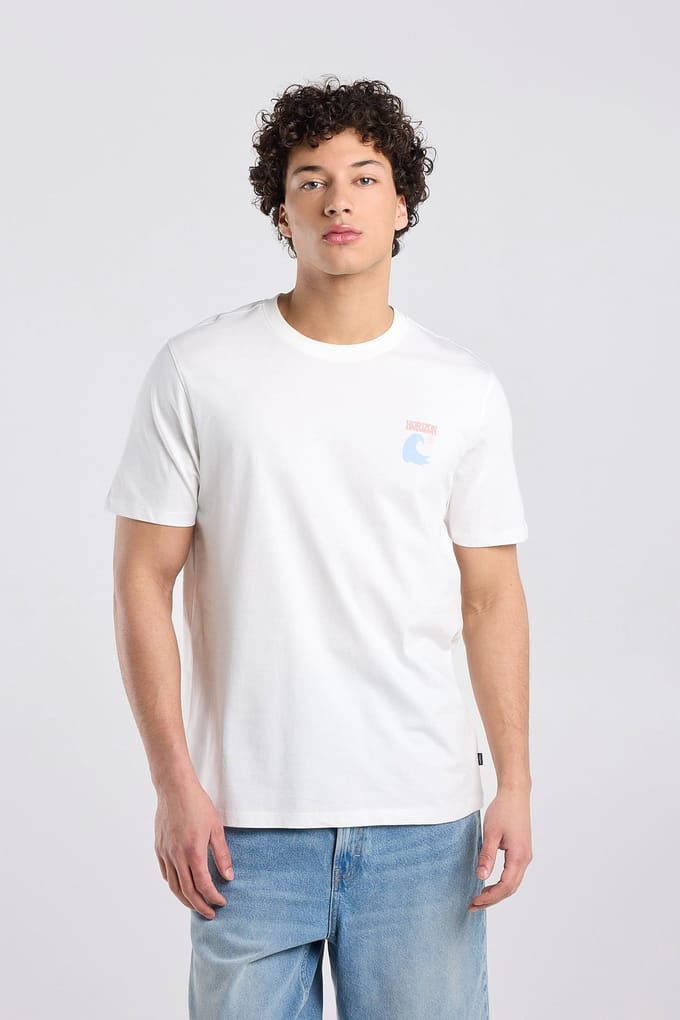 America Today Edson Ivory Taglia: L | Magliette basic Outlet | Uomo | Bianco