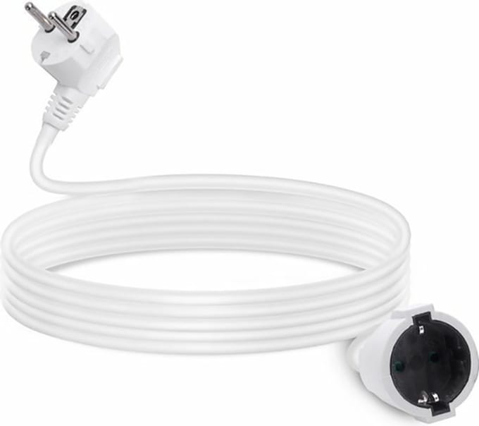 Verlengsnoer - 10 meter - Verlengsnoer - Verlengkabel - wit stekker verleng kabel