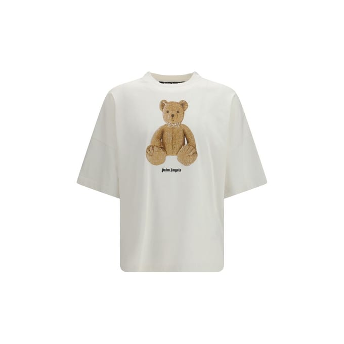 Palm Angels Witte Katoenen T-Shirt