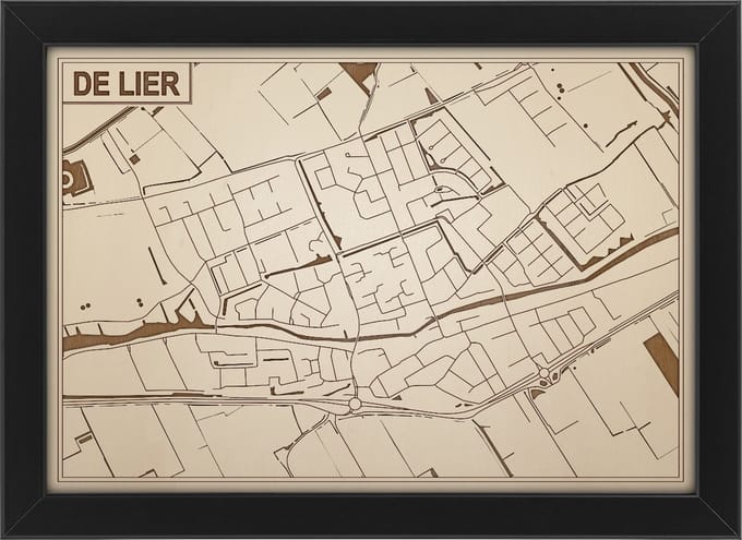 Decoratief Beeld - Houten Van Lier - Hout - Bekroned - Bruin - 21 X 30 Cm